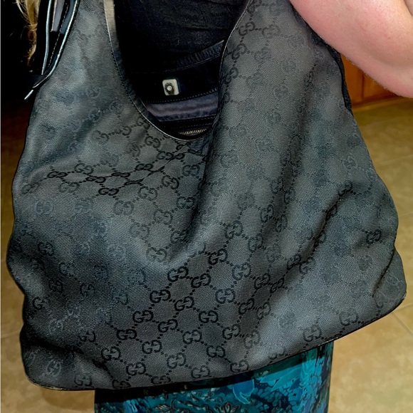 Authentic Gucci canvas hobo shoulder bag - Picture 12 of 12